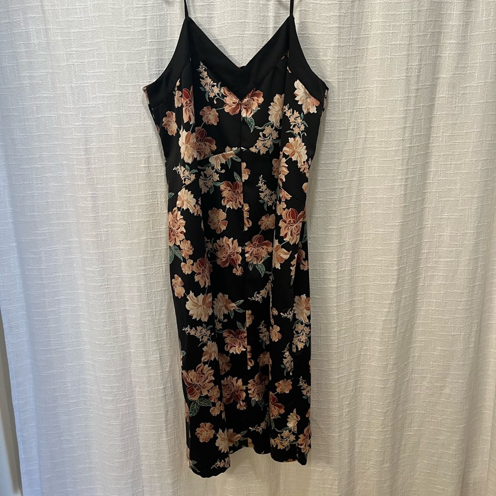 Floral Silk Slip Dress